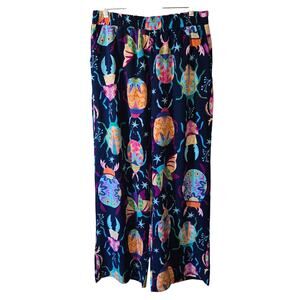 women's insect print wide-leg pajama or lounge pants Size XL